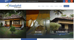 Desktop Screenshot of maadathilcottages.com