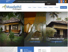 Tablet Screenshot of maadathilcottages.com